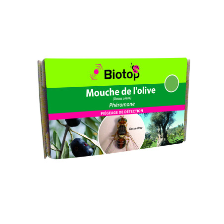 2 capsules phéromones anti mouche de l'olivier