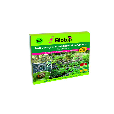 Anti-vers gris, courtillères, doryphores - Nématodes SC pour 25m²