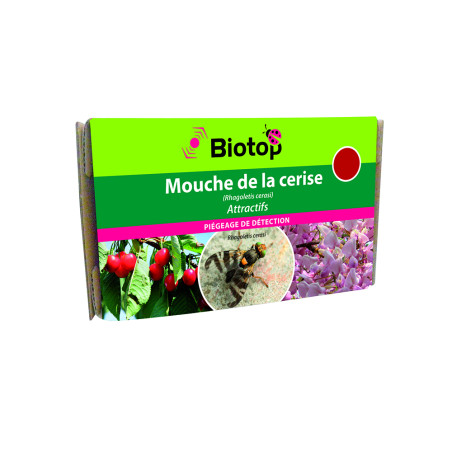 2 capsules pour pièges à phéromones contre la mouche de la cerise
