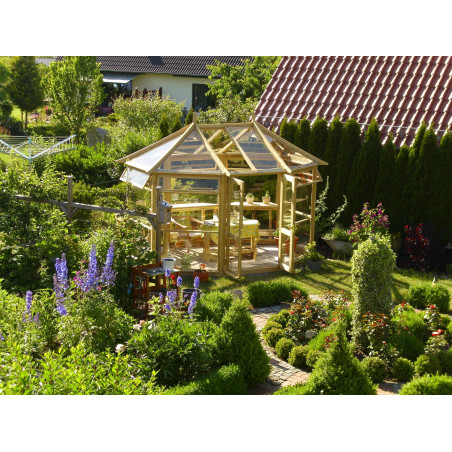 Serre en bois au style édouardien