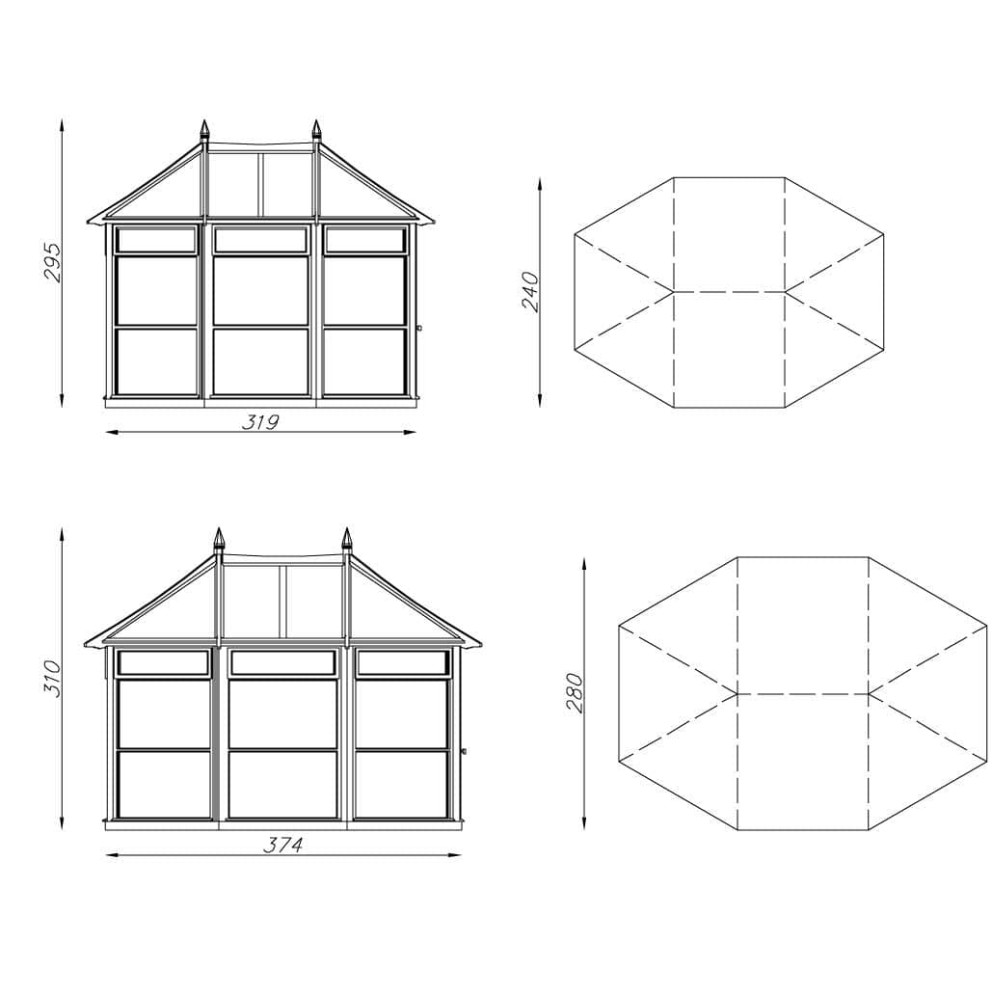 Serre en bois au style édouardien Serre en bois au style édouardien