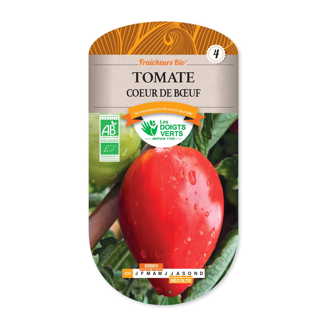 Graines BIO TOMATE PETIT COEUR DE BOEUF - Livraison Gratuite!