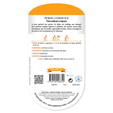 Graines de Persil commun