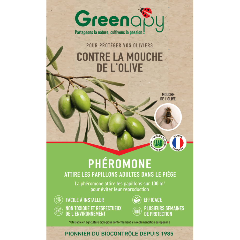 2 capsules phéromones anti mouche de...