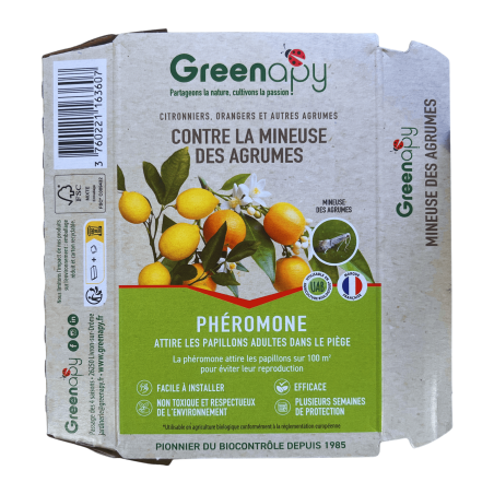 Anti-mineuse des agrumes, Phéromones