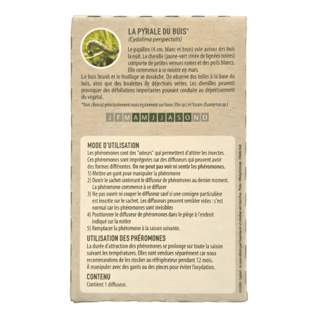 Anti-pyrale du buis, Phéromones 2 capsules