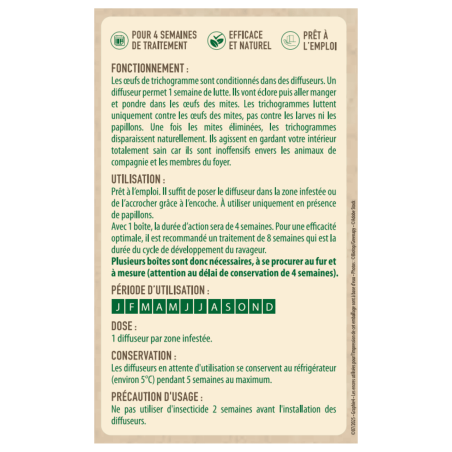 Anti-mites alimentaires, Trichogrammes